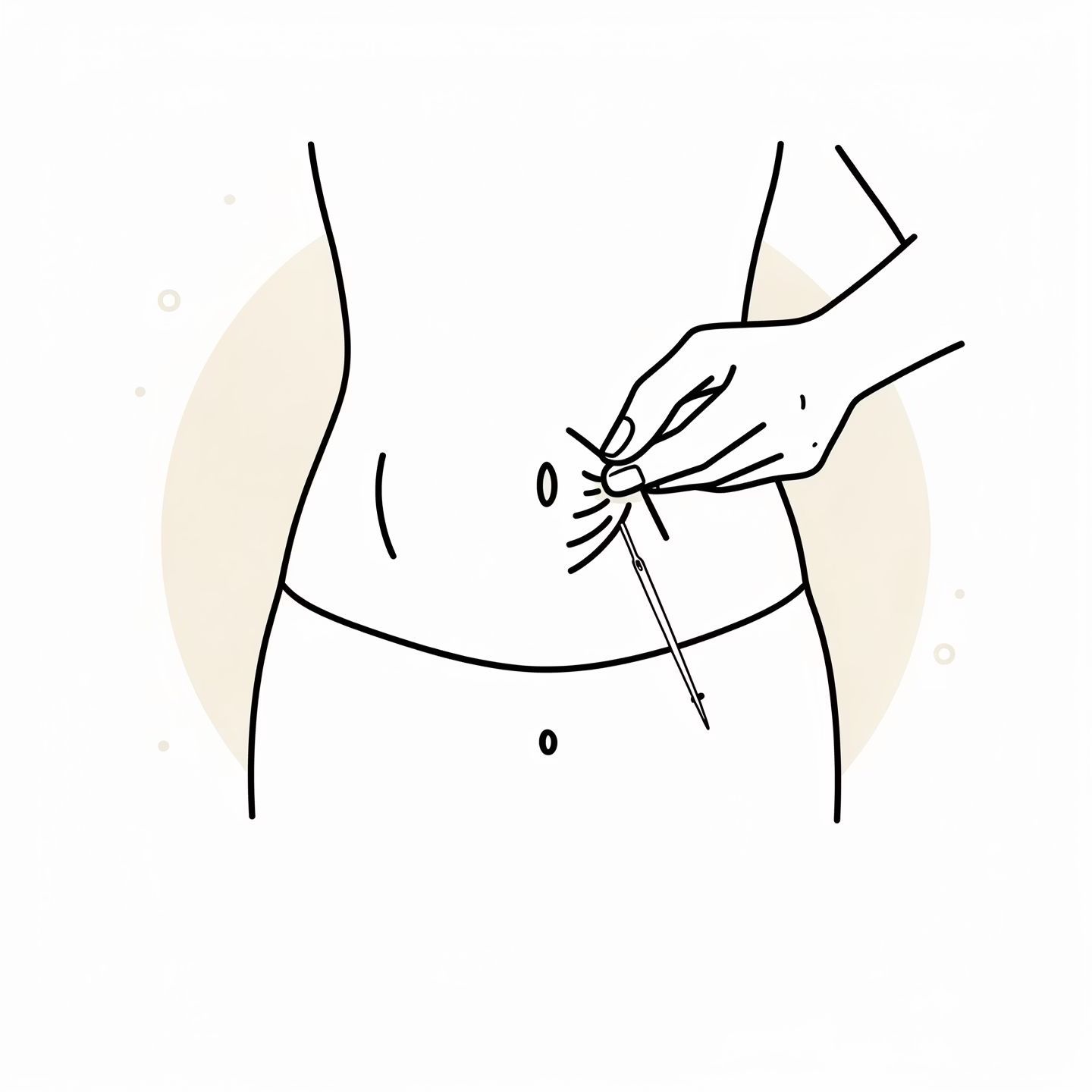 Illustration of the abdomen